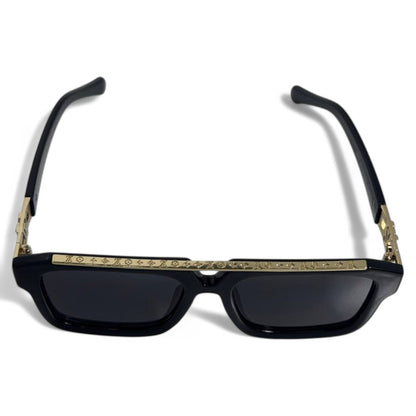 Louis Vuitton Monogram Square Sunglasses – Black & Gold