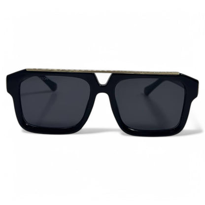 Louis Vuitton Monogram Square Sunglasses – Black & Gold