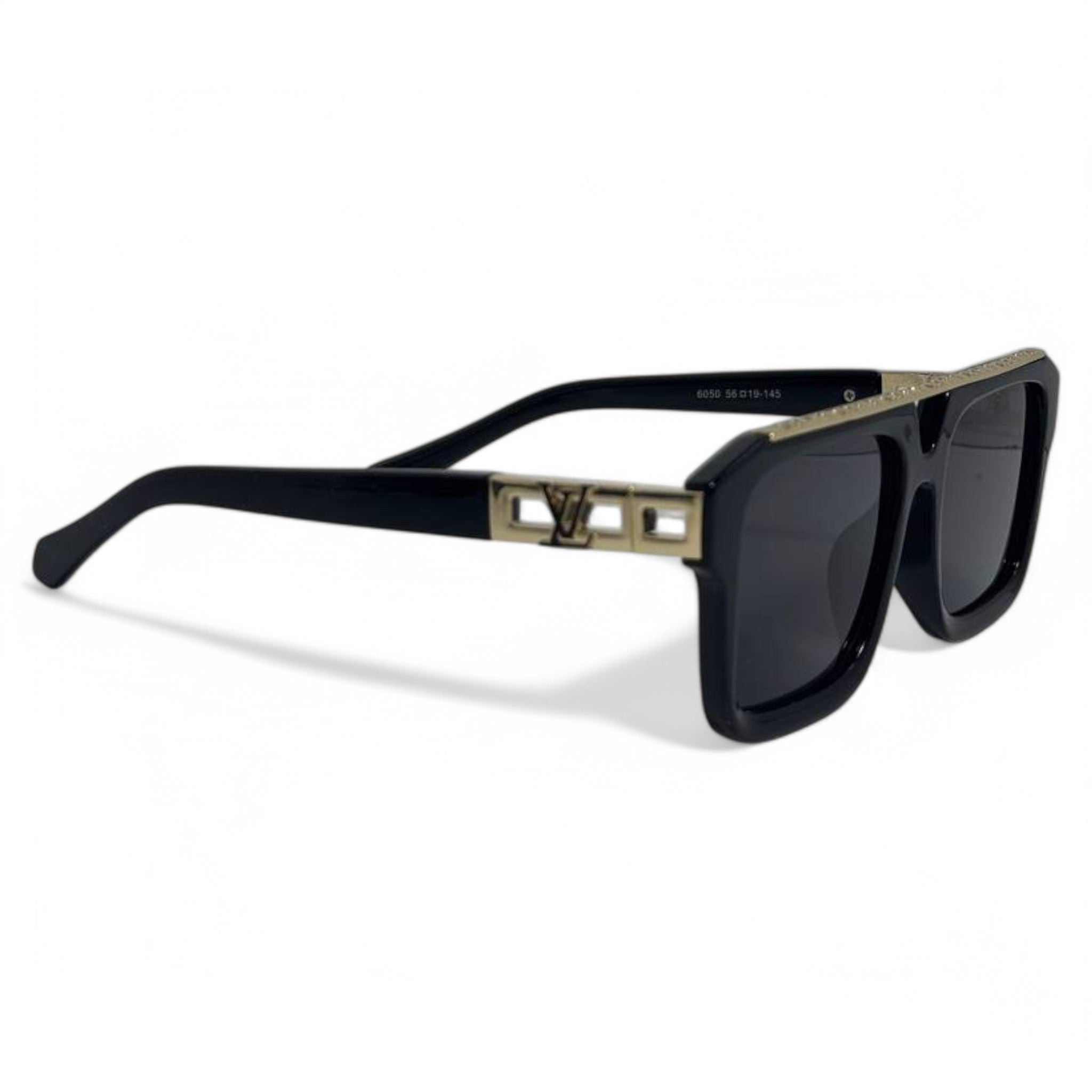 Louis Vuitton Monogram Square Sunglasses – Black & Gold