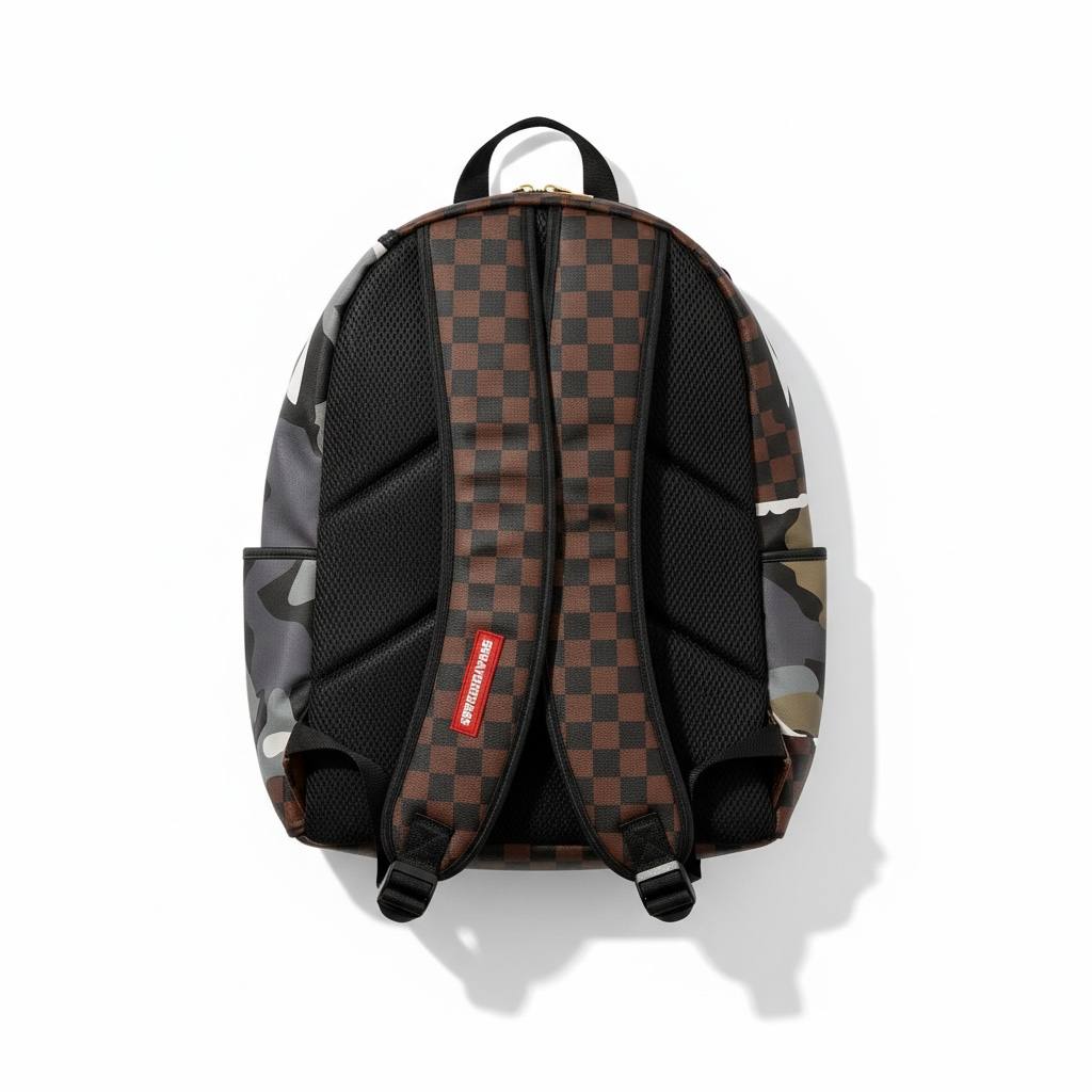 🔥 Sprayground Shark Bite Checkered Backpack 🔥
