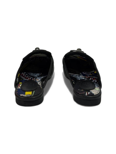 🔥 Hermès-Inspired Leather Mules – Black Luxury Edition 🔥