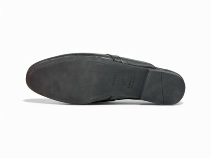 🔥 Hermès-Inspired Leather Mules – Black Luxury Edition 🔥
