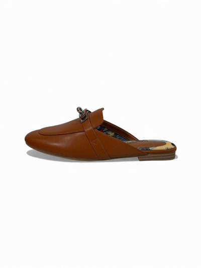 🔥 Hermès-Inspired Leather Mules – Caramel Brown Edition 🔥