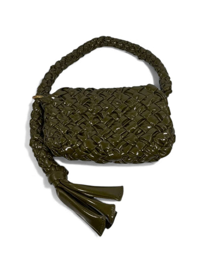 🔥 Bottega Veneta Handmade Woven Shoulder Bag – Olive Green Artisan Edition 🔥