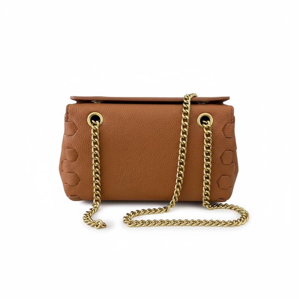 🔥 Roberto Cavalli Snake Monogram Shoulder Bag – Caramel Gold Edition 🔥