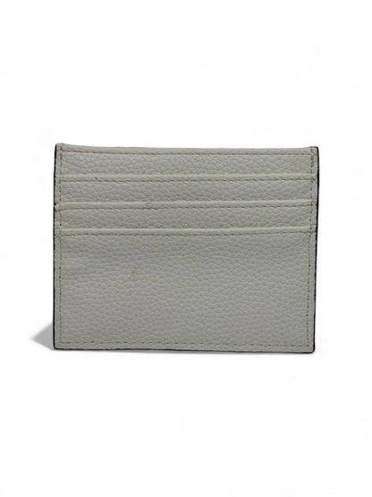 🔥 Hermès-Inspired White Leather Card Holder – Perforated H Edition 🔥