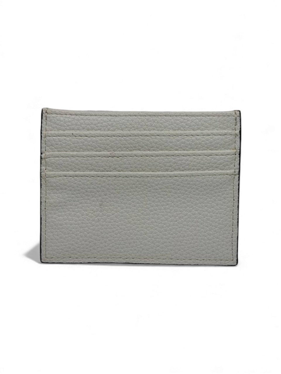 🔥 Hermès-Inspired White Leather Card Holder – Perforated H Edition 🔥