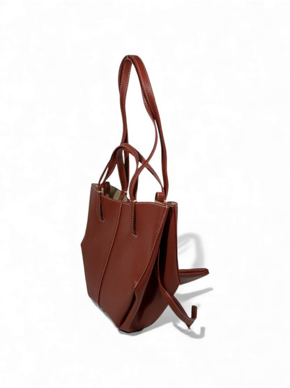 🔥 Polène Paris Inspired Tote Bag – Brown Minimalist Edition (with Pouch) 🔥