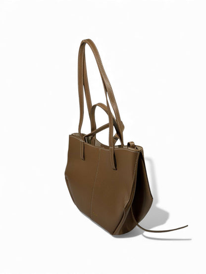 🔥 Polène Paris Inspired Tote Bag – Taupe Minimalist Edition (with Matching Pouch) 🔥