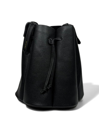 🔥 Polène Paris Inspired Bucket Bag – Black Textured Leather Edition 🔥