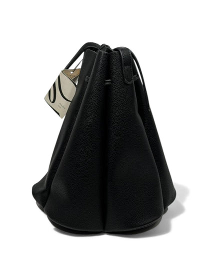 🔥 Polène Paris Inspired Bucket Bag – Black Textured Leather Edition 🔥