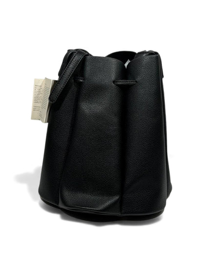 🔥 Polène Paris Inspired Bucket Bag – Black Textured Leather Edition 🔥