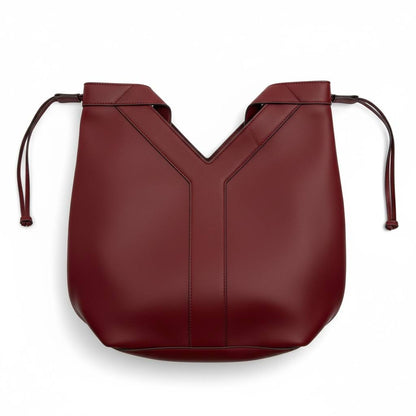 👜 Saint Laurent Inspired Luxury Tote – Burgundy Structured Chic Bag