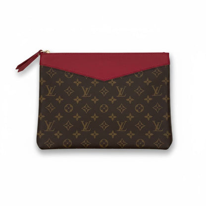 Louis Vuitton Monogram Red Trim Pouch ✨❤️ | Luxury Designer Clutch