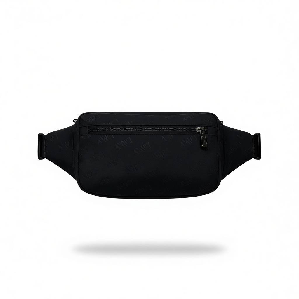 Emporio Armani Black Belt Bag – Sleek, Modern & Travel-Ready 🎒✨