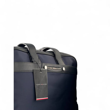 Tommy Hilfiger Navy Business Bag 💼 | Eco-Friendly & Stylish Briefcase