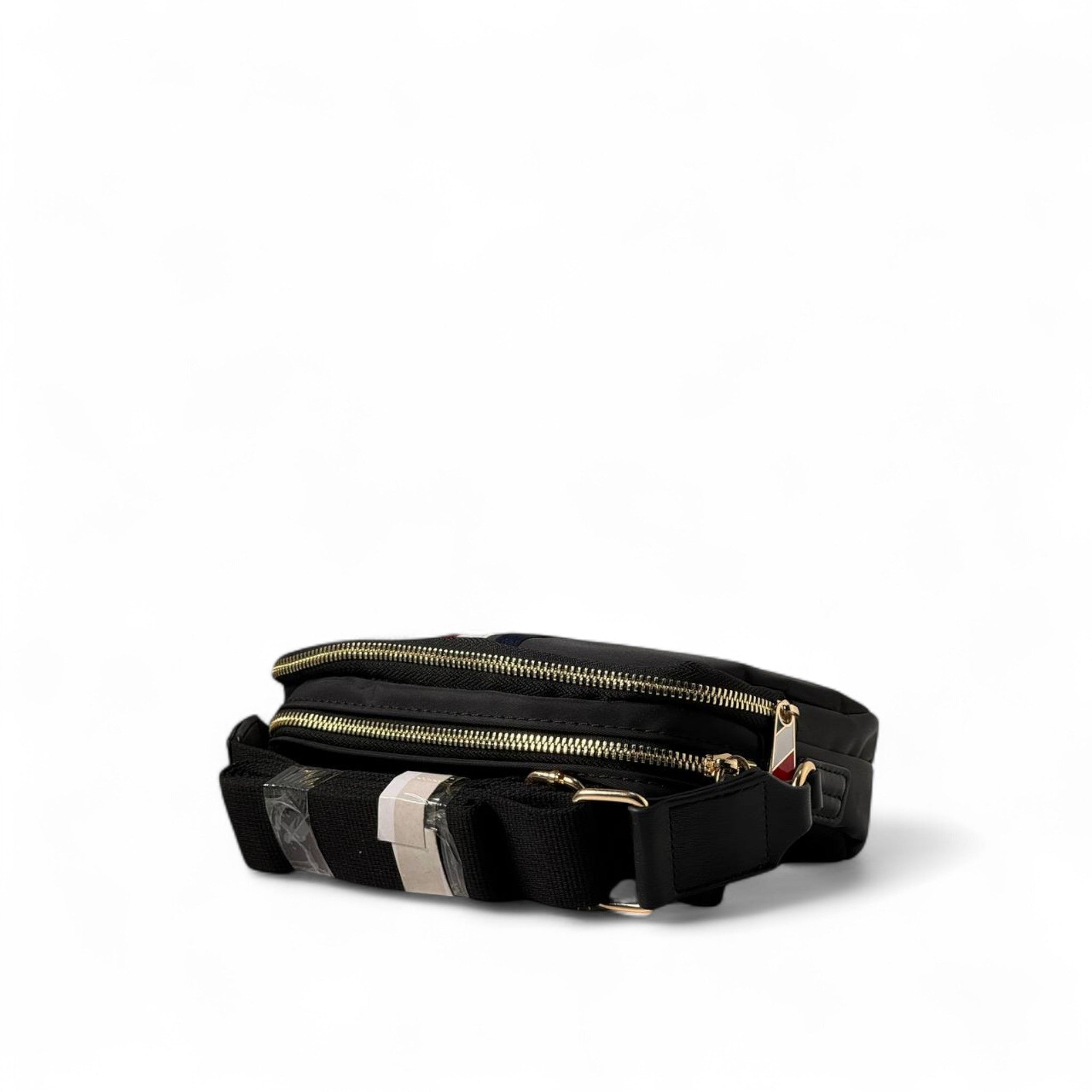 Tommy Hilfiger Mini Crossbody Bag 🇺🇸 | Gold Logo & Flag Stripe Design