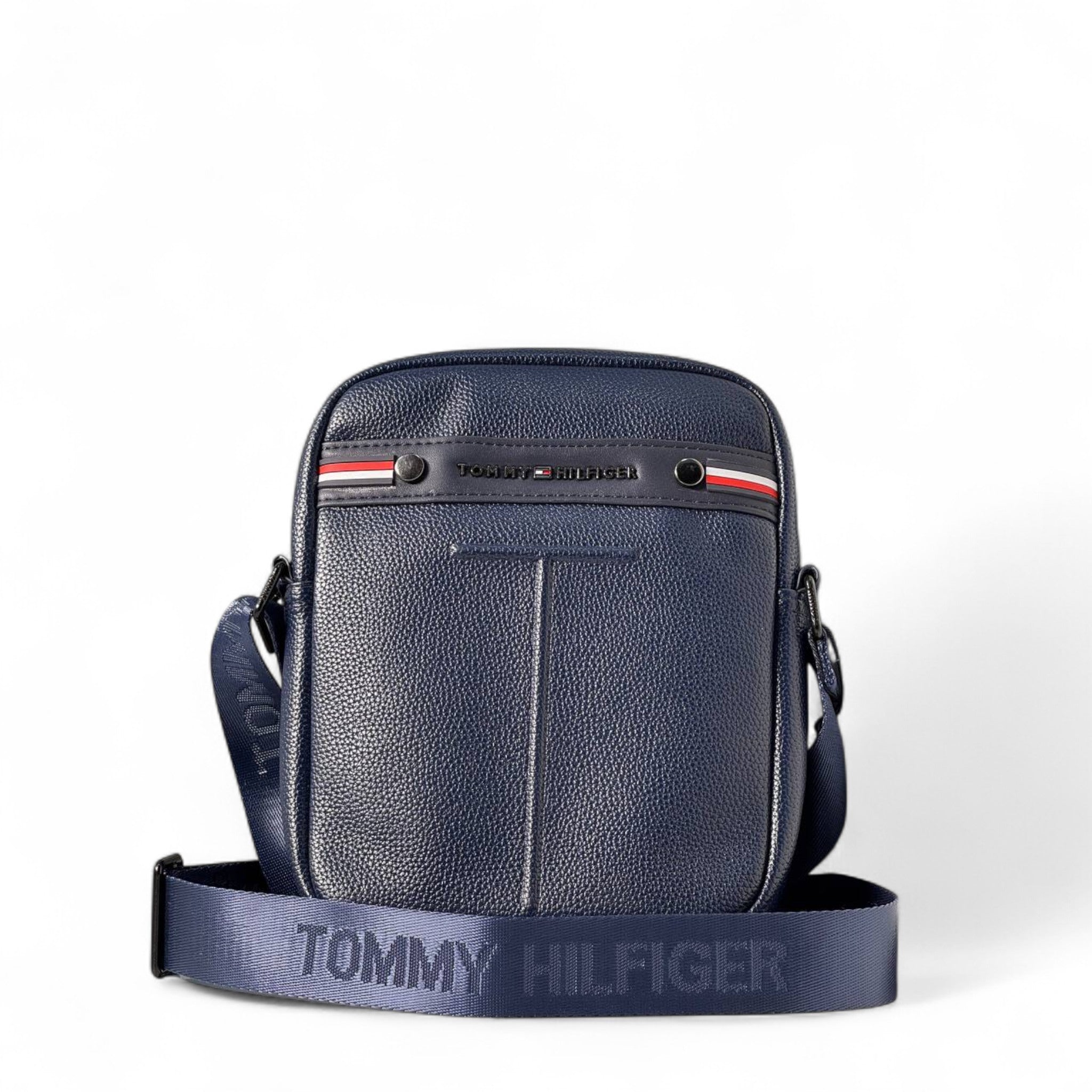 Tommy Hilfiger Navy Crossbody Bag 💙 | Pebbled Texture & Bold Logo Strap
