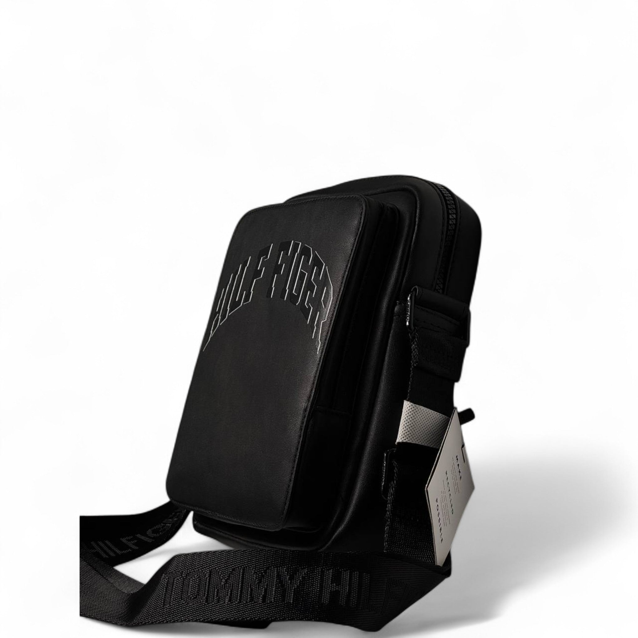 Tommy Hilfiger Black Crossbody Bag 🖤 | Arched HILFIGER Logo & Logo Strap