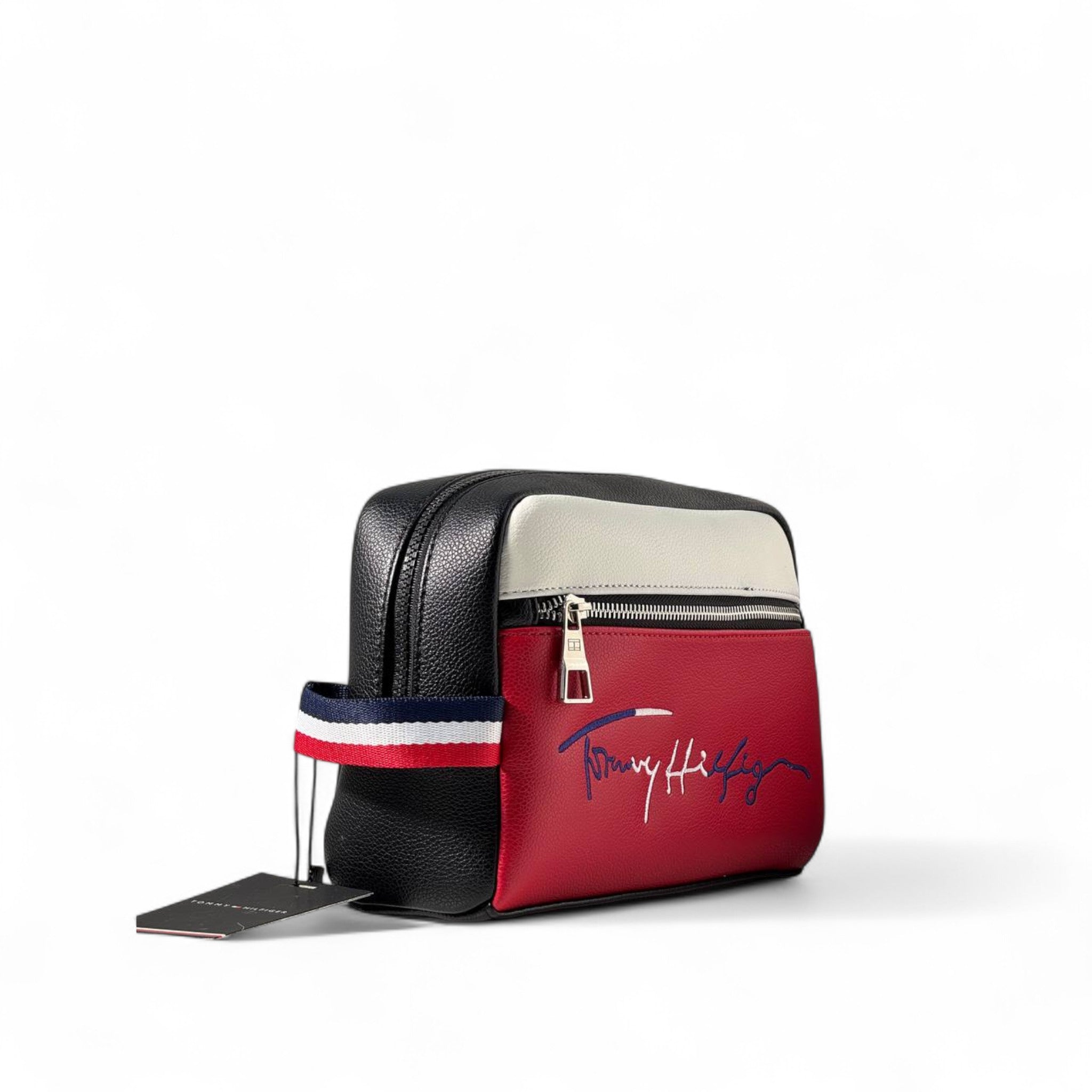 Tommy Hilfiger Tricolor Toiletry Bag 🇺🇸 | Red, White & Blue Signature Travel Kit