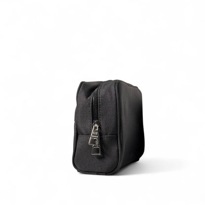 Tommy Hilfiger Black Toiletry Bag 🖤 | Tonal Logo & Flag Patch Travel Case