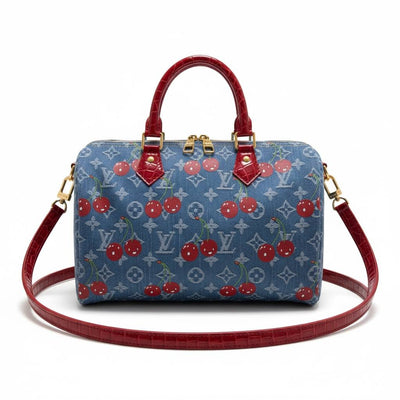 Louis Vuitton Cherry Denim Speedy Bag 🍒✨ | Limited Designer Icon