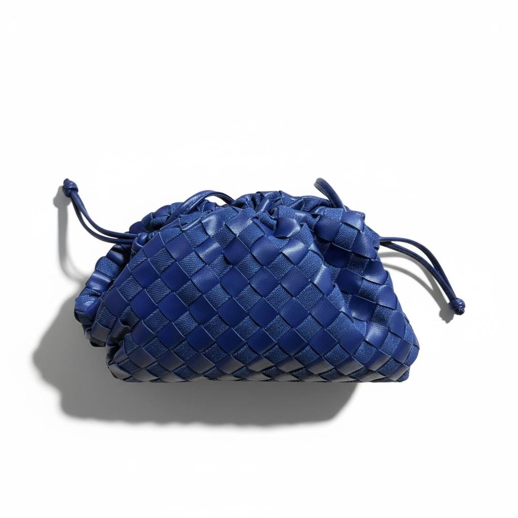 Bottega Veneta Woven Pouch Bag – Royal Blue 💙✨ | Luxury Statement Piece