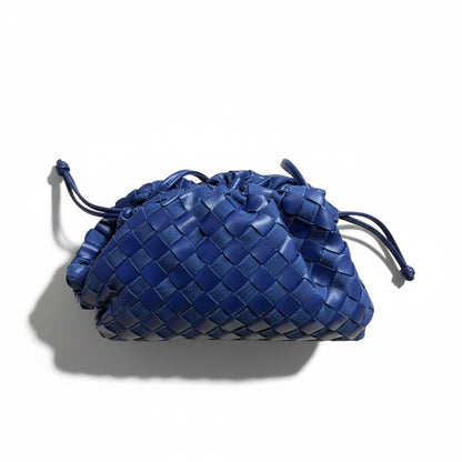 Bottega Veneta Woven Pouch Bag – Royal Blue 💙✨ | Luxury Statement Piece