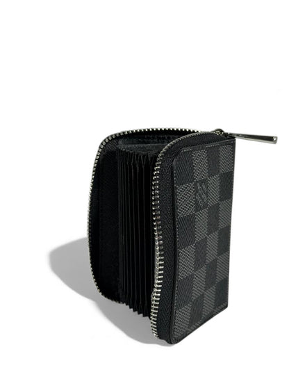 Louis Vuitton Damier Graphite Zipped Wallet 🖤⚫ | Classic Checkered Mini Wallet