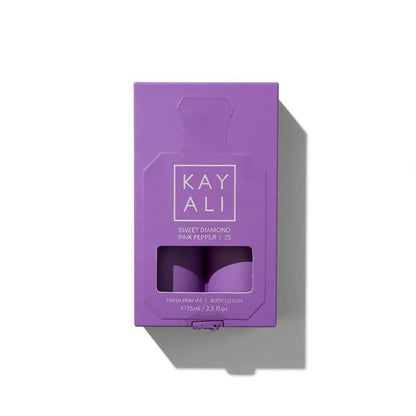 Kayali Sweet Diamond Pink Pepper 25 Gift Set 💜✨ | Fresh Perfume & Body Lotion Duo