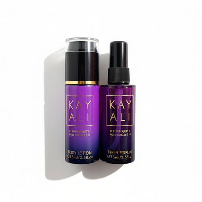 Kayali Fleur Majesty Rose Royale 31 Gift Set 💜🌹✨ | Fresh Perfume & Body Lotion Duo