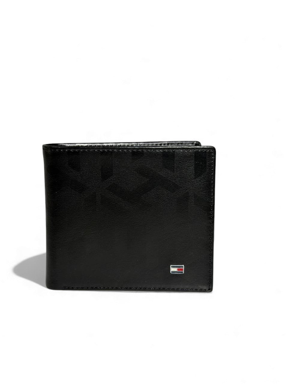 Tommy Hilfiger Black Minimal Bifold Wallet – Premium Leather 🖤✨