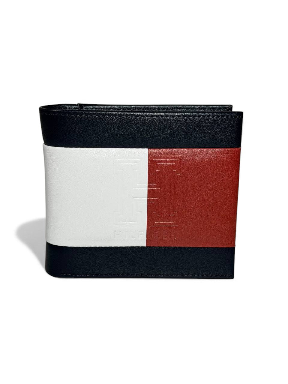 Tommy Hilfiger Flag Panel Leather Wallet 🇺🇸🔥 | Embossed “H” Monogram