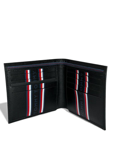 Tommy Hilfiger Classic Black Leather Wallet 🖤🇺🇸 | Signature Stitch Design