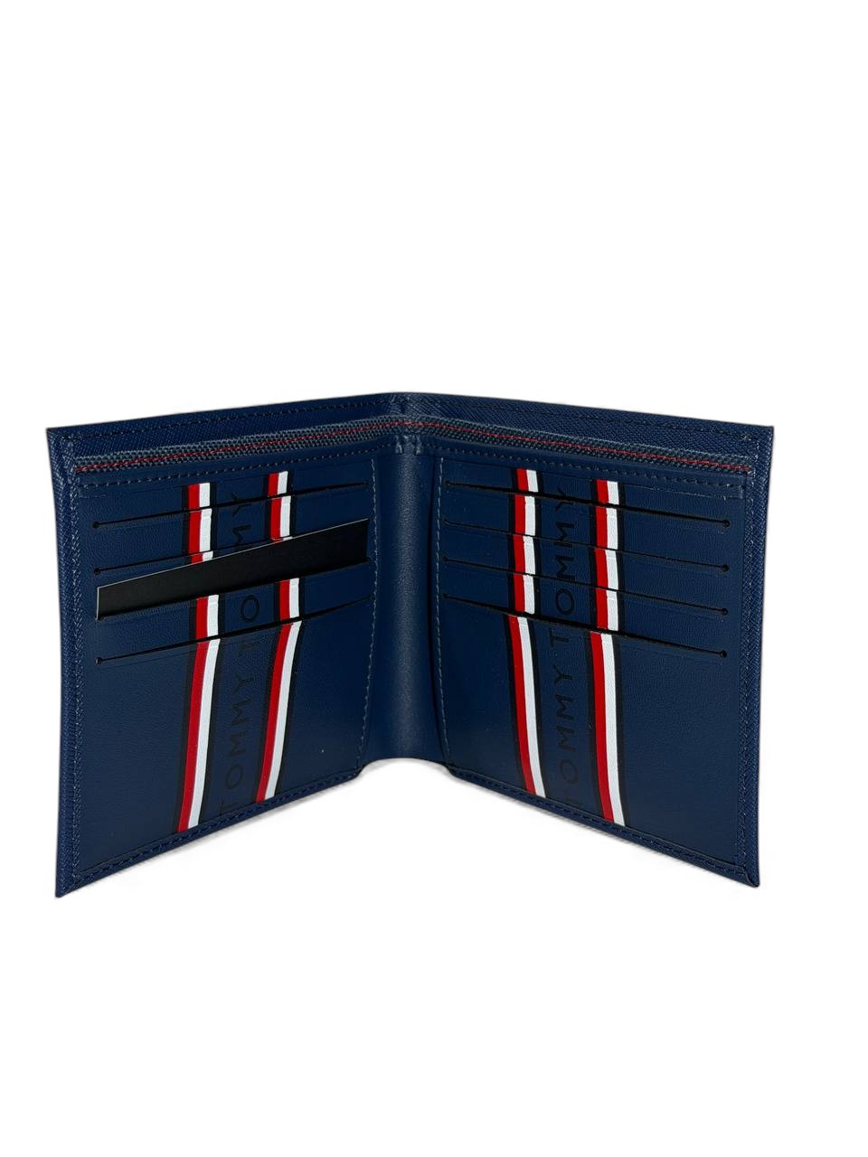 Tommy Hilfiger Navy Saffiano Leather Wallet 🔵💼 | Signature Minimal Edition