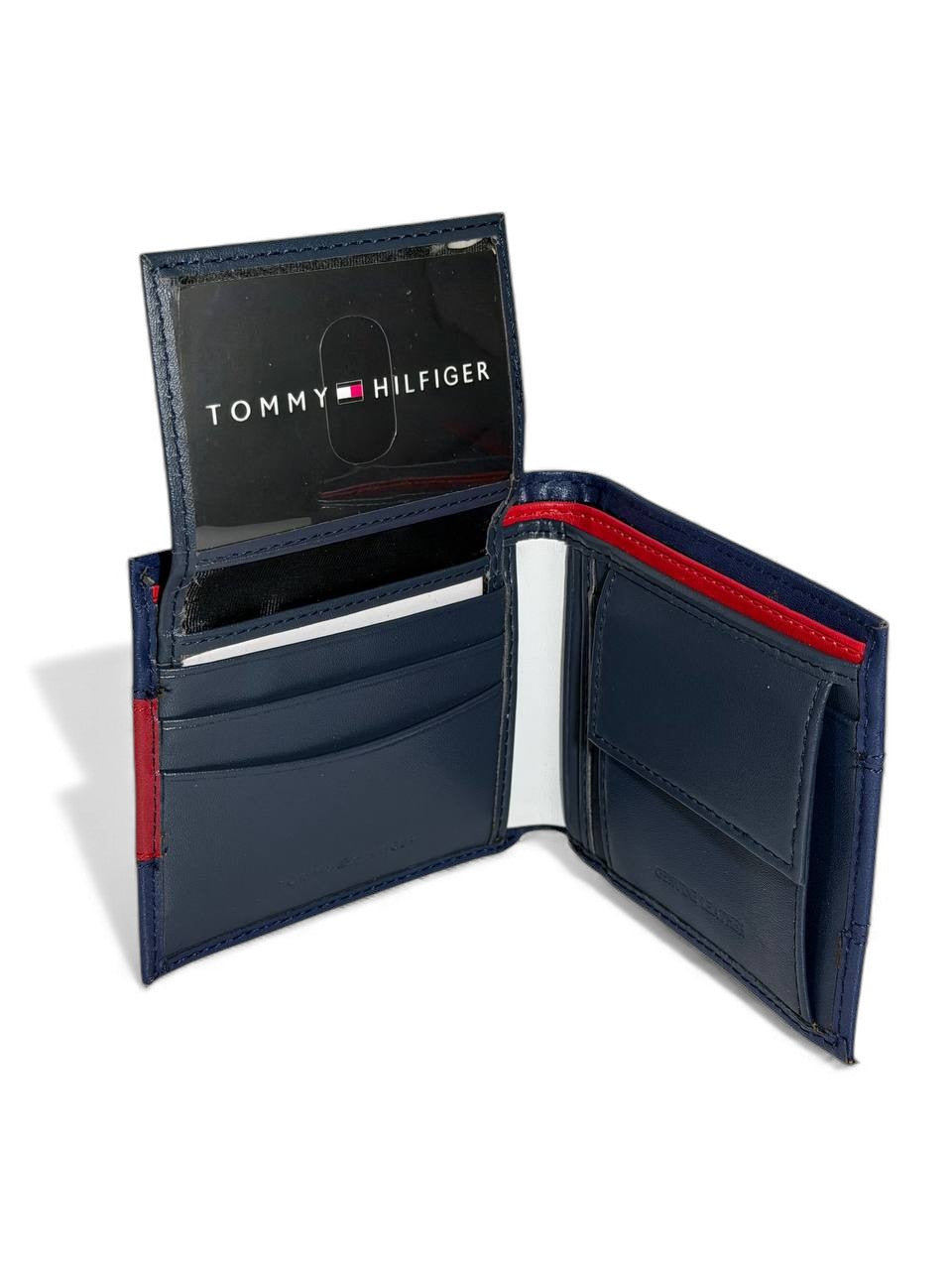 Tommy Hilfiger Flag Leather Wallet 🇺🇸🔥 | Premium Tri-Color Edition