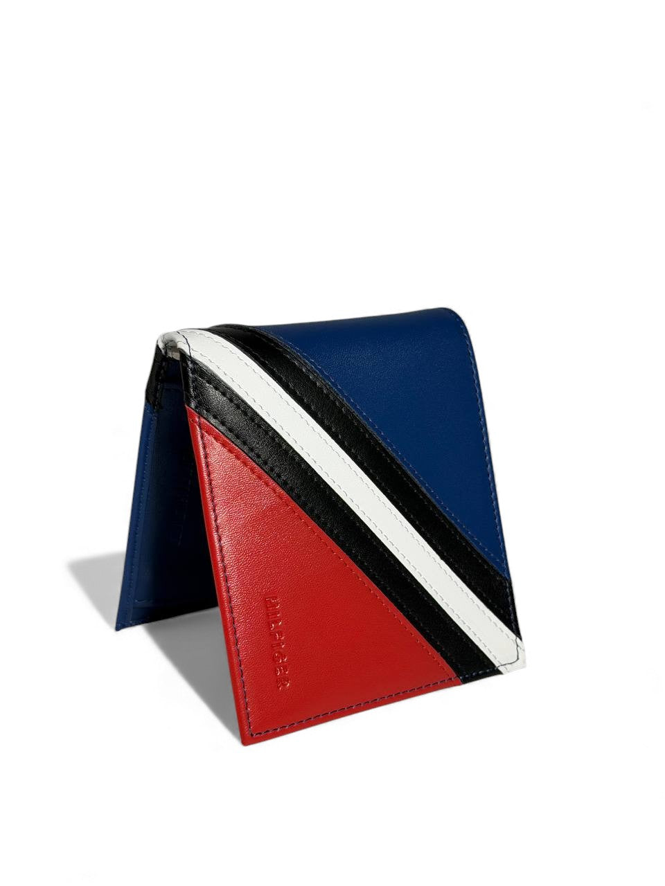 Tommy Hilfiger Tri-Color Leather Wallet 🔴⚪⚫🔵 | Premium Stripes Edition