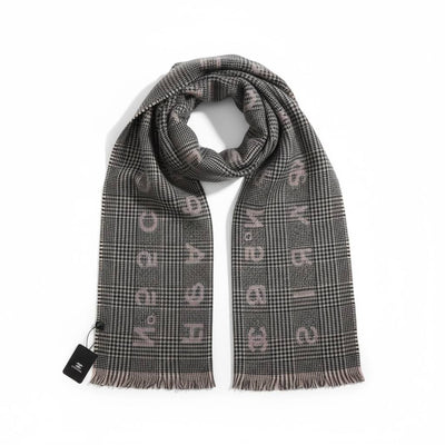 🖤 Chanel Signature Monogram Wool Scarf – Luxury Winter Icon 🧣✨