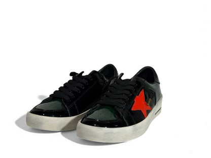 ✨ Golden Goose Star Sneaker – Black, Green & Red Edition ⭐🔥