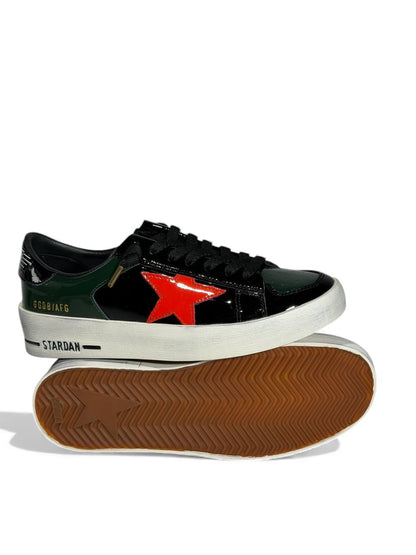 ✨ Golden Goose Star Sneaker – Black, Green & Red Edition ⭐🔥