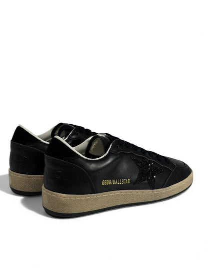 ✨ Golden Goose Black Leather Star Sneakers – Classic Distressed Edition ⭐🖤