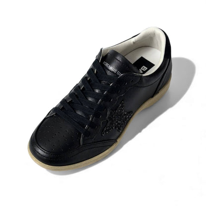 ✨ Golden Goose Black Leather Star Sneakers – Classic Distressed Edition ⭐🖤
