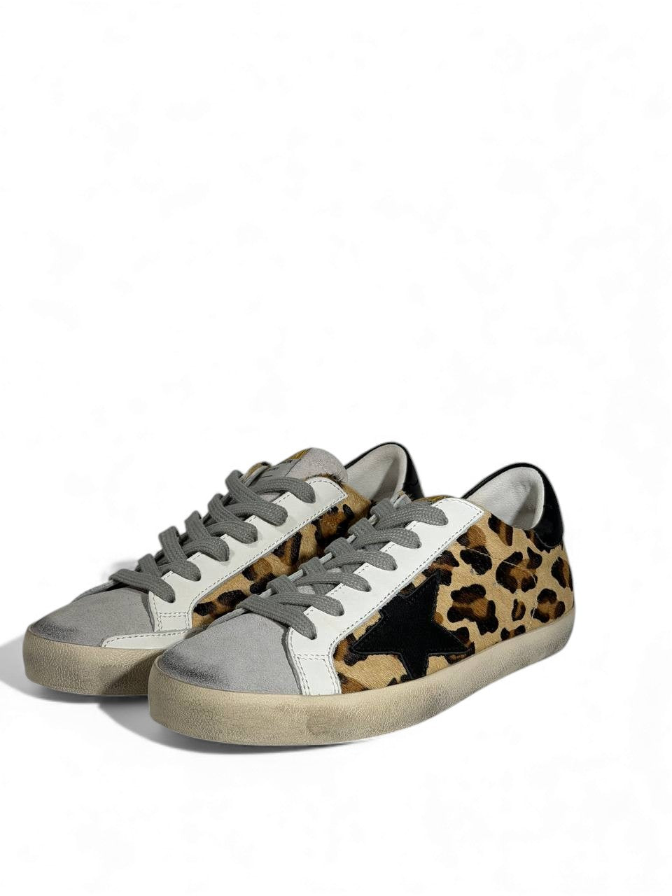 ✨ Golden Goose Leopard Star Sneakers – Wild Luxe Edition 🐆⭐✨
