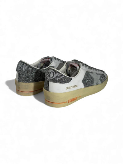 ✨ Golden Goose Stardan Glitter Sneakers – Black & White Retro Luxe Edition ⭐✨