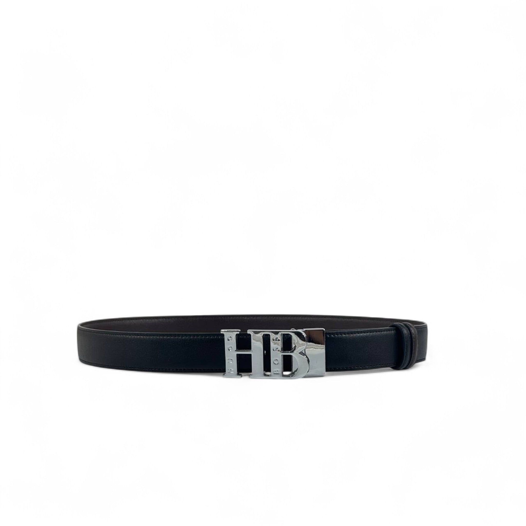 🖤 Hugo Boss HB Buckle Leather Belt – Black | 110 cm