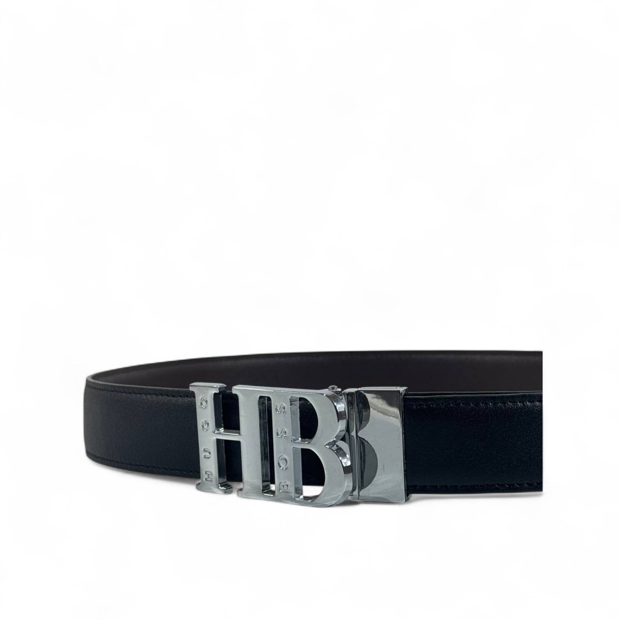 🖤 Hugo Boss HB Buckle Leather Belt – Black | 110 cm