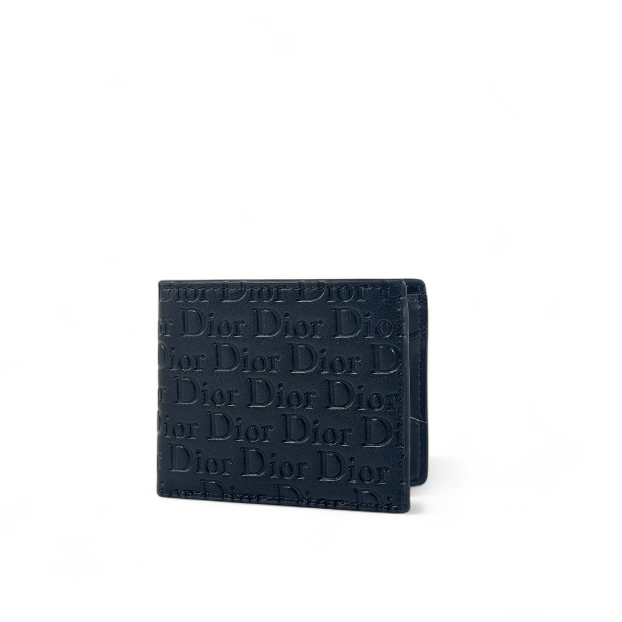 🖤 Dior Embossed Leather Wallet – Black Luxury