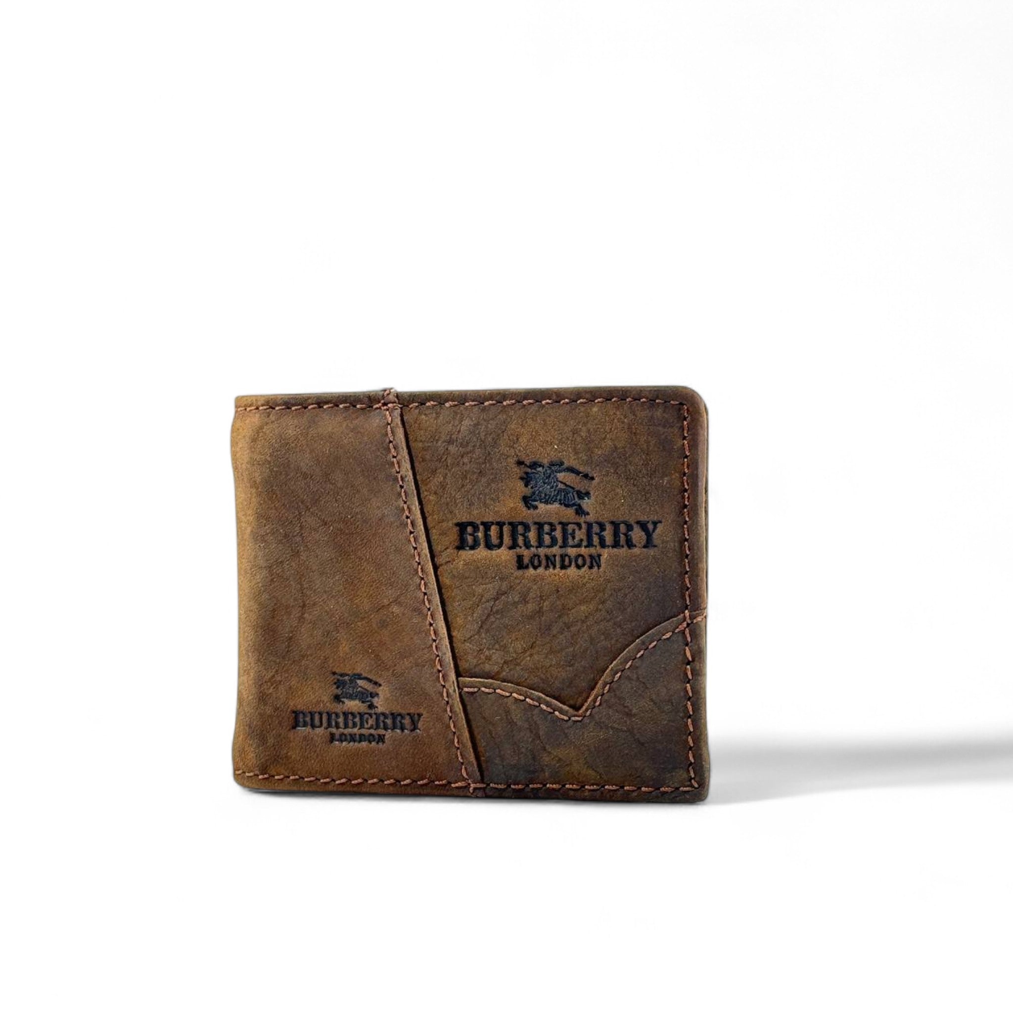 🤎 Burberry London Vintage Leather Wallet – Brown Classic