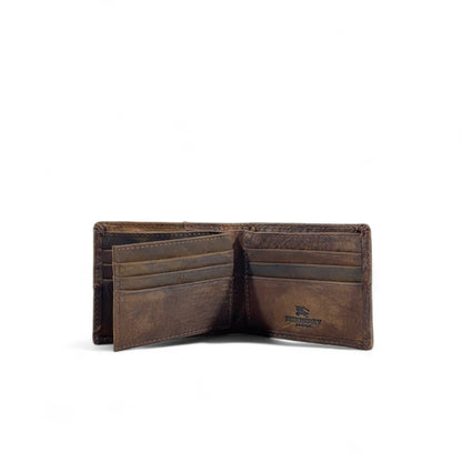 🤎 Burberry London Vintage Leather Wallet – Brown Classic