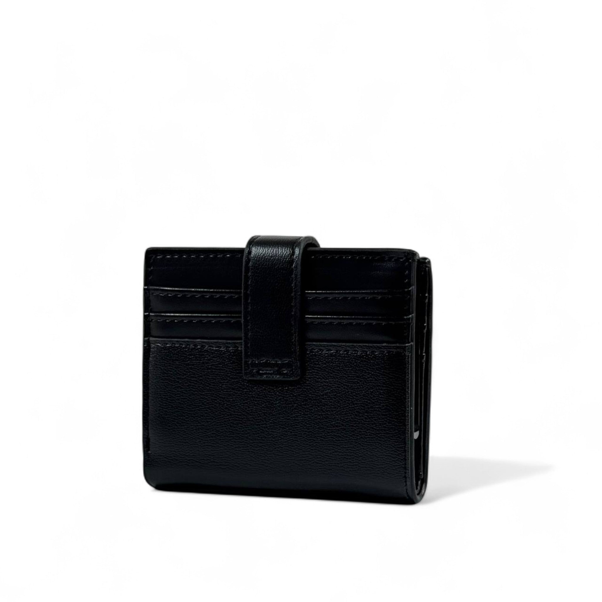 🖤 Tommy Hilfiger Black Leather Wallet – Strap Closure